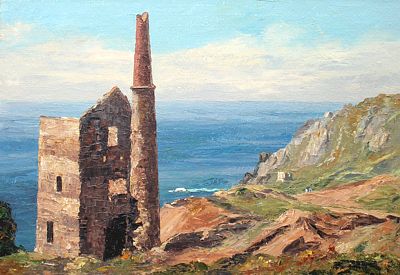 Upper Engine House, Botallack by Nancy Bailey