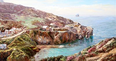 Trevaunance Cove by Nancy Bailey