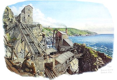 Boscawen Incline, Botallack Mine by Nick Talbott