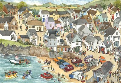 Fishing at Port Isaac by Serena